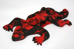 Riesen- Klettergriff- Trainingsboard Salamandi schwarz-rot